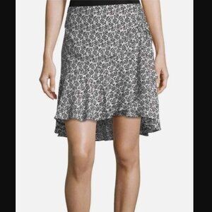 ALC Farrow Silk Flounce Skirt Size 2 Floral Artsy Dainty